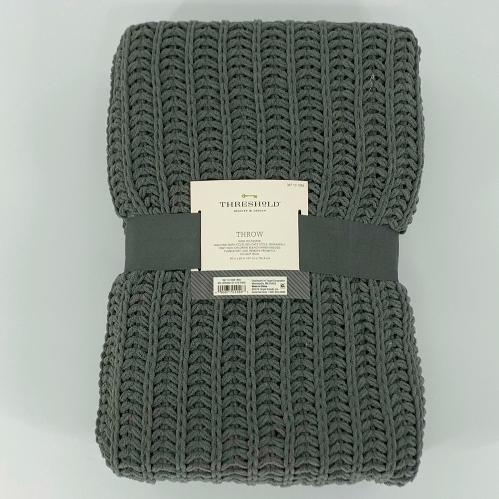 Threshold Target Gray Lap Throw